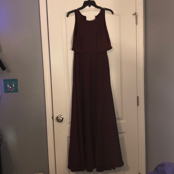 Lulus True Lover Burgundy Backless Maxi Dress - Picture 1 of 2